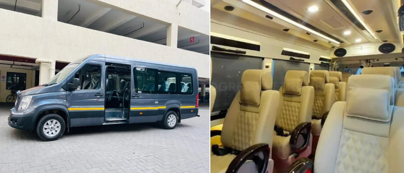 12 Seater Tempo Traveller on Rent